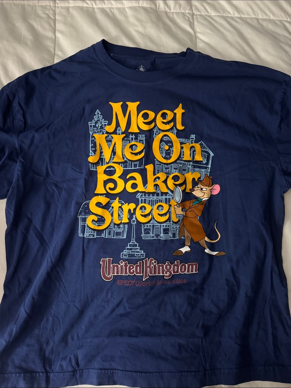 Disney Great Mouse Detective Epcot uk top S NWOT